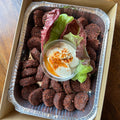 Beetroot Falafel with Babaganoush Dip