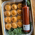 20 x Home Made BEEF Party Pies  with FVP Old Fashioned Tomato Sauce