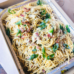 Family Size Spaghetti Carbonara Pasta